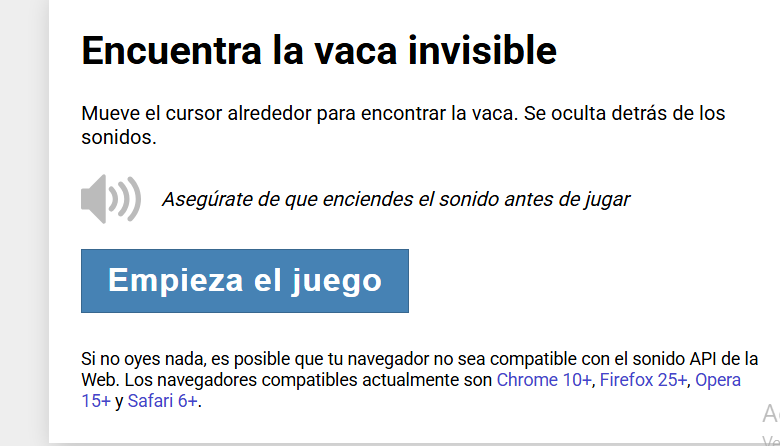 Encuentra la vaca invisible