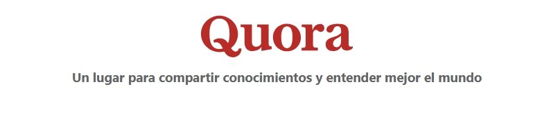 Captura de pantalla de Quora